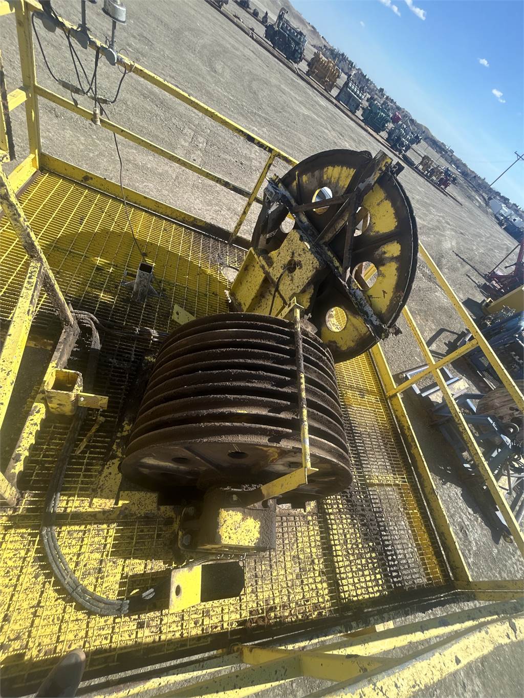 What is a crown block on the drilling rig?